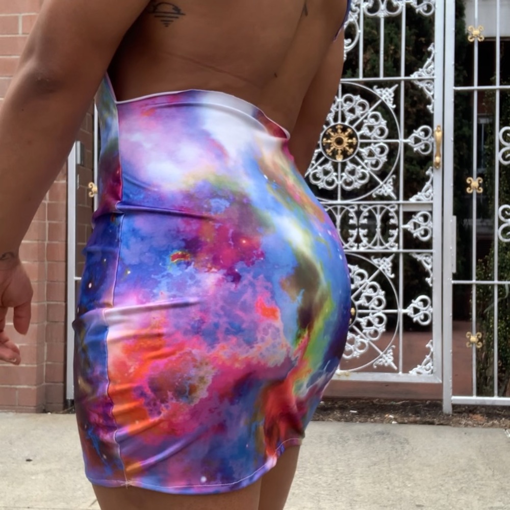 Galaxy Backless Dress